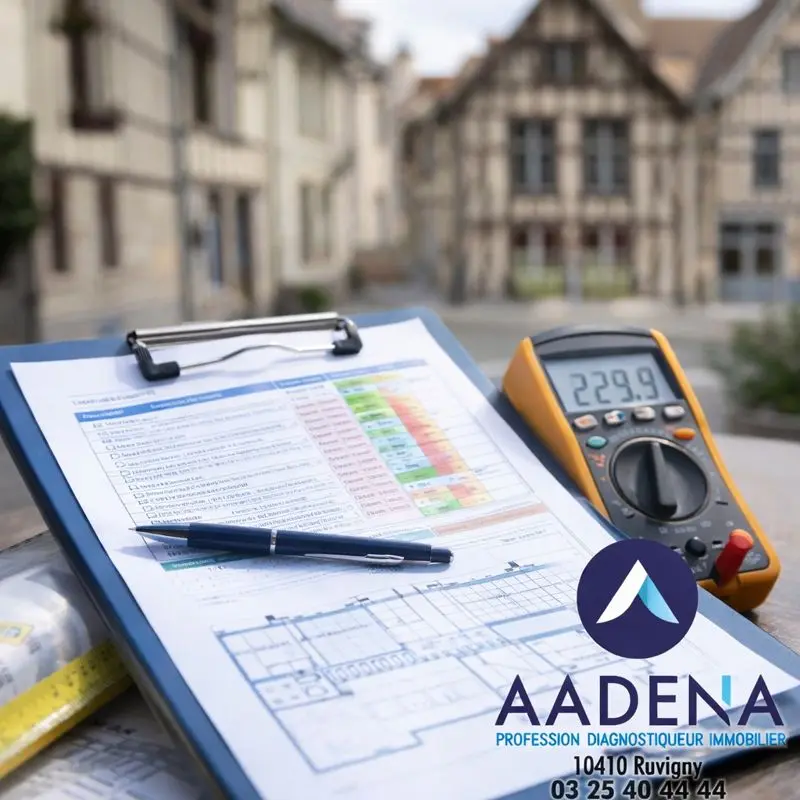 Illustration diagnostic immobilier – Cabinet Grilot-Bonin AADENA Aube