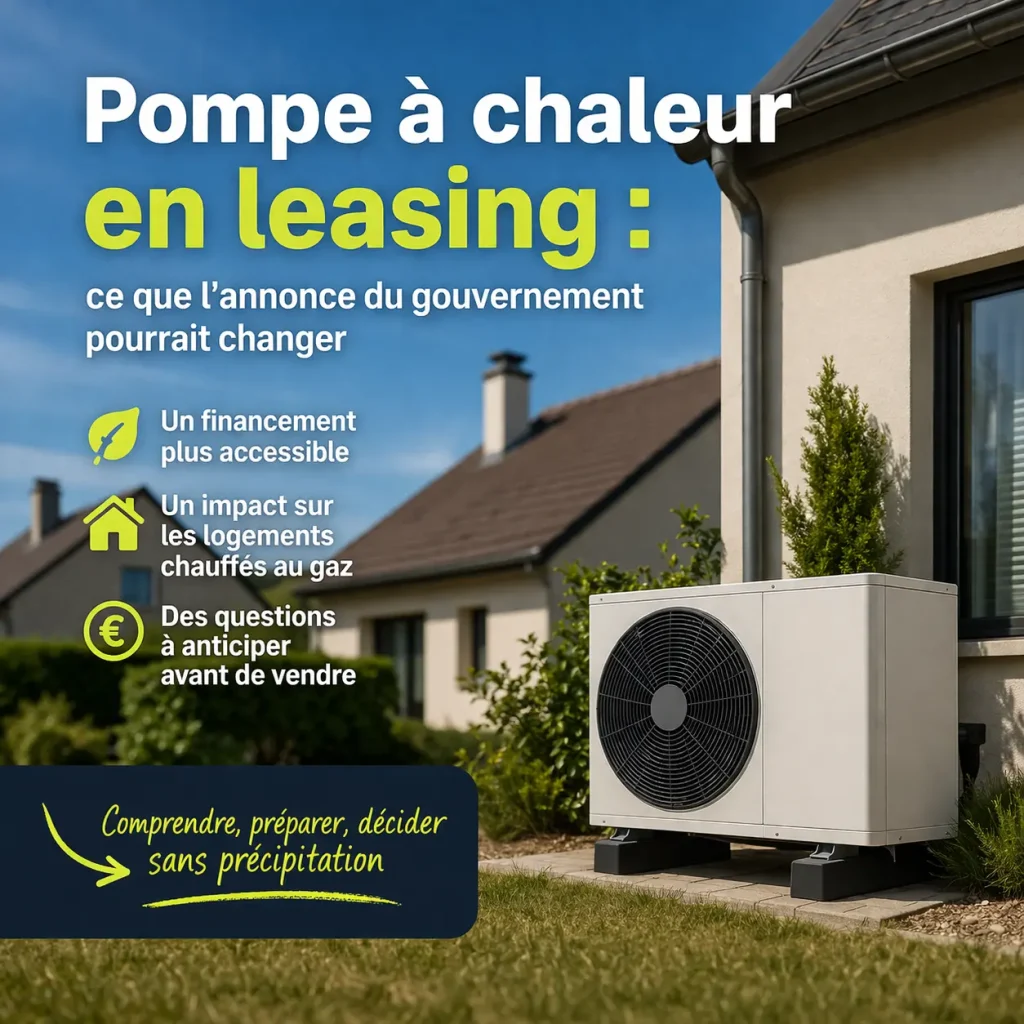 Pompe à chaleur en leasing : quel impact pour les logements chauffés au gaz ?